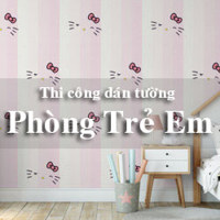 Thi công Giấy dán tường Phòng trẻ em